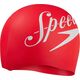 Speedo Czepek silikonowy Speedo SLOGAN PRT CAP AU speedo red/white