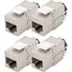 Digitus DIGITUS CAT 6A Keystone Modul, θωρακισμένο με διαχειριστή καλωδίων 4 τεμ