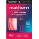 Kabel USB Eaton Kabel fotograficzny Mathorn MTC-200M 2m 10Gbps PD60W USB A-C Magenta