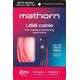 Kabel USB Eaton Kabel fotograficzny Mathorn MTC-201M 2m 10Gbps 60W USB A-C90 Magenta