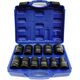 IMPACT SOCKET SET 1" 11pcs 17-41mm /SILVER