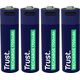 Baterie AA Trust USB-C RECHARGEABLE BATTERIES 4P