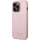 Guess Etui Guess GUHCP14LHGGSHP Apple iPhone 14 Pro różowy/pink hard case Glitter Script