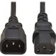 Kabel zasilający Eaton EATON TRIPPLITE PDU Power Cord C13 to C14 - 10A 250V H05VV-F 2M Black