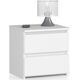 Nore Κομοδίνο NORE CL2 40 cm, λευκό 8450628 5901738164475