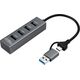 HUB USB MicroConnect USB 3.0 Hub 4-Port με USB-C