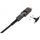 Kabel Manhattan MANHATTAN Aktives HDMI-Glasfaserkabel mit abnehmbarem Stecker 4K60Hz UHD HDMI-Stecker auf Micro-HDMI/HDMI-Stecker 50m HEC ARC