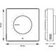 Engo Engo regulator dobowy ENGO SIMPLE biały ESIMPLE230W