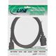 Kabel zasilający InLine INLINE Netz Adapterkabel IEC-60320 C14 zu C19 3x 1,5mm2 max. 10A schwarz 2m