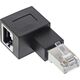 Eaton INLINE Patchkabel Adapter Cat.6A RJ45 Stecker Buchse 90 Grad nach links gewinkelt