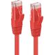 MicroConnect CAT6A UTP 0.15m Κόκκινο LSZH