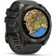 Ρολόι Garmin fēnix® 8 – 51mm AMOLED Sapphire Carbon grey DLC με μαύρο/γκρι σιλικόνης λουράκι