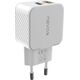Φορτιστής Nevox nevox 30W USB-C + USB QC 3.0 Power Adapter λευκό