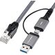 Προσαρμογέας USB MicroConnect CAT6 FTP σε προσαρμογέα USB A-C