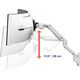 Ergotron HX ARM WITH VERY HEAVY DUTY PIVOT, WALL MOUNT, BWT