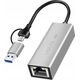 Adapter USB LogiLink LogiLink USB-A/-C auf 2,5G Ethernet-Netzwerkadapter grau