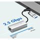 Adapter USB LogiLink LogiLink USB-A/-C auf 2,5G Ethernet-Netzwerkadapter grau