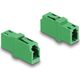 DeLOCK 87984 adapter światłowodowy LC/APC 1 szt. Zielony