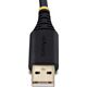 StarTech 1P6FFC-USB-SERIAL kabel równoległy Czarny 2 m USB Typu-A DB-9