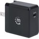 MANHATTAN GaN Power Delivery USB-Ladegeraet USB-Netzteil USB-C PD-Port bis 65W auswechselbare Stecker fuer EU, UK und US