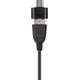 MANHATTAN Lautsprecher f�r PC und Laptop 2600 Series zwei verbundene Lautsprecher 1,4 m USB-Kabel USB-C/USB-A-Adapter schwarz/silber