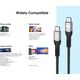 MANHATTAN USB4 Typ C40 Gbit/s 8K Video und 240W EPR Ladekabel 2 m USB4 Gen 3x2 8K60Hz Single-Display 4K60Hz Dual-Display