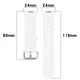Bizon Strap Watch Silicone Pro Huawei Watch Fit 3 white