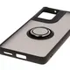 Bizon Case Hybrid Ring Motorola Moto G85 5G smoky with a black frame