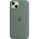 Apple Etui Apple silikonowe z MagSafe do iPhone 15 Plus cyprysowe