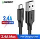 Kabel USB Ugreen USB-A - microUSB 1.5 m Czarny (60137)