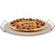 Excellent Houseware Kamień okrągły do pieczenia PIZZY forma + stojak