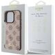 Guess Guess GUHMP16XPGPYSW iPhone 16 Pro Max 6.9" brązowy/brown hardcase Peony Script MagSafe