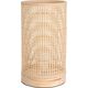 Home Styling Collection Lampa stołowa bambus, tuba, podstawa z drewna sosnowego, 13 x 23 cm