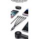 Kabel USB Usams USAMS Kabel 4w1 2xUSB-C/Lightning/MicroU SB 15W 1,2m Aluminum Alloy Data Cable Sufeng Series SJ739USB101 (US-SJ739)