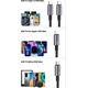 Kabel USB Usams USAMS Kabel 4w1 2xUSB-C/Lightning/MicroU SB 15W 1,2m Aluminum Alloy Data Cable Sufeng Series SJ739USB101 (US-SJ739)