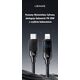 Usams USAMS Kabel USB-C na Lightning 30W 1,2m   Digital Display Zinc Alloy Fast Charging Data Cable HX Series SJ741USB01 (US-SJ741)