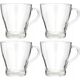 Excellent Houseware Szklanki do kawy herbaty, 4 sztuki x 300 ml