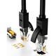 Ugreen Ugreen Kabel Przewód Internetowy Sieciowy Ethernet Patchcord Rj45 Cat 6 Utp 1000Mbps 20M Czarny (20166)