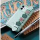 Kingxbar Kingxbar Sweet Series żelowe etui ozdobione oryginalnymi Kryształami Swarovskiego z podstawką iPhone 12 mini zielony uniwersalny
