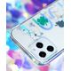 Kingxbar Kingxbar Lucky Series etui ozdobione oryginalnymi Kryształami Swarovskiego iPhone 12 mini przezroczysty (Clover) uniwersalny