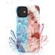 Kingxbar Kingxbar Agate Series eleganckie etui pokrowiec z nadrukiem agat iPhone 12 mini czerwony uniwersalny