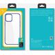 Joyroom Joyroom New Beautiful Series ultra cienkie przezroczyste etui z metaliczną ramką do iPhone Pro Max 12 czarny (JR-BP796)