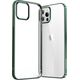 Joyroom Joyroom New Beautiful Series ultra cienkie przezroczyste etui z metaliczną ramką do iPhone 12 Pro Max zielony (JR-BP796)