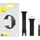 Baseus Baseus Slip-Thru pasek opaska bransoleta do Apple Watch 3/4/5/6/SE 38mm/40mm czarny (LBWSE-01)