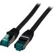 EFB EFB RJ45 Patchkabel S/FTP, Cat.6A, LSZH, 15m, schwarz
