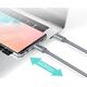 Kabel USB Choetech USB-C - USB-C 1.8 m Srebrny (6971824973099)