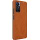 Nillkin Nillkin Qin Case etui do Xiaomi Poco M4 Pro 5G osłona na aparat kabura pokrowiec obudowa z klapką brązowy