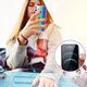 Kingxbar Kingxbar Ombre etui pokrowiec iPhone 12 Pro Max wielokolorowy