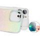 Kingxbar Kingxbar Travel Series luksusowe eleganckie etui na iPhone 13 Pro niebiesko-pomarańczowy (Clouds)