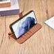 iCarer iCarer Haitang Leather Wallet Case skórzane etui do Samsung Galaxy S22+ (S22 Plus) portfel obudowa pokrowiec brązowy (AKSM05BN)